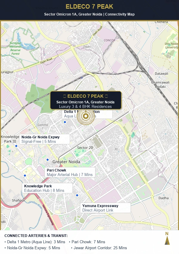 Eldeco 7 Peak Location Map